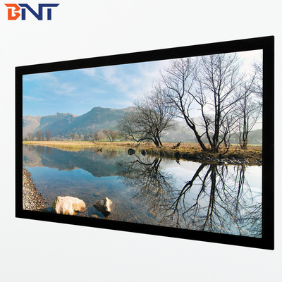 Wall Mounted Motorized Projector Screen 150 Inch With High Strength Aluminum Frame