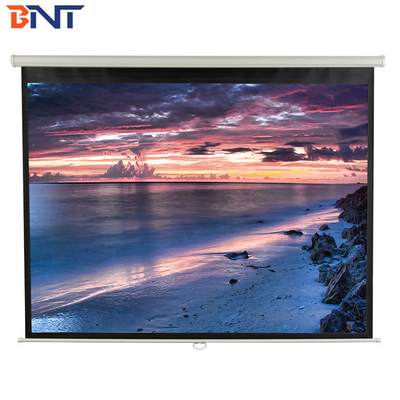 84 Inch Electric Projector Screen High Performance With 100 Degree Viewing Angle